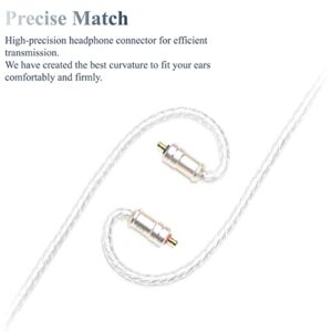 FSIjiangyi IPX Cable IEM OFC Silver IPX Extension Cable IPX in Ear Cable IPX Cable 3.5mm for UE UE6Pro UE11Pro UE Live UE18 UE18+Por Replacement Cable (L-3.5mm Plug)