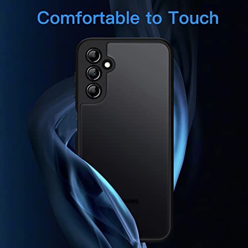 JETech Matte Case for Samsung Galaxy A14 5G 6.6-Inch (Not for A14 4G), Frosted Translucent Back Protective Slim Phone Cover, Anti-Fingerprints (Black)