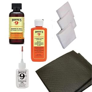 Gun Cleaner with Gun Oil Needle Applicator, Refill, WM Cotton Patches and Absorbent Cleaning Pads