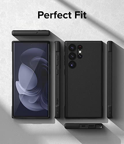 Ringke Onyx [Feels Good in The Hand] Compatible with Samsung Galaxy S23 Ultra Case, Anti-Fingerprint Technology Prevents Oily Smudges Non-Slip Enhanced Grip Precise Cutouts for Camera - Black