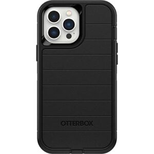 otterbox defender series screenless edition case for iphone 13 pro max & iphone 12 pro max (only) - case only - microbial defense protection - non-retail packaging - black