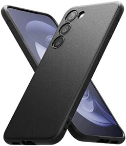 ringke onyx [feels good in the hand] compatible with samsung galaxy s23 case, anti-fingerprint technology prevents oily smudges non-slip enhanced grip precise cutouts for camera - black