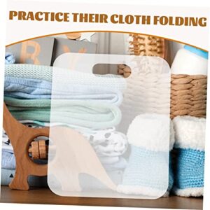 Cabilock 2pcs Flip Kids Fold Travel Adults Tool for Folder Age Shirt Garments T-Shirts T Clothes Sturdy Neatly Household Laundry Dress Easily Accessory Organizer Boards Folding