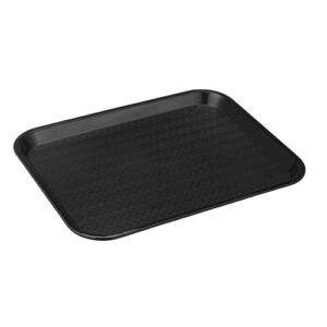 cenpro plastic cafeteria and fast food tray, 12" wx16 d, black