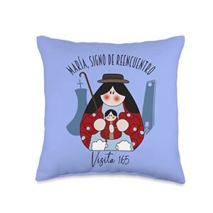 virgen divina pastora venezuela gift store virgen divina pastora barquisimeto venezuela virgin mary throw pillow, 16x16, multicolor