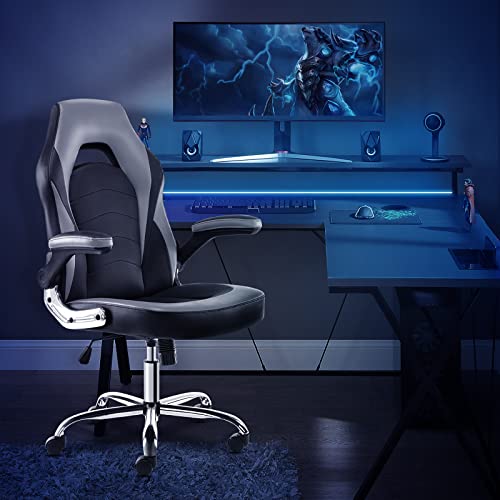 JHK Gaming Chair-Ergonomic Office, Light Grey