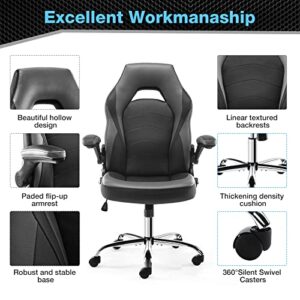 JHK Gaming Chair-Ergonomic Office, Light Grey