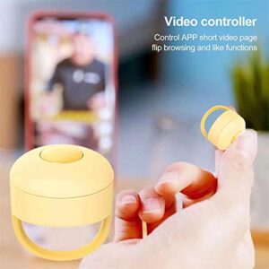 Bluetooth Control Ring for Tiktok,Cell Phone Remote Control Ring,Page Turner Remote Camera Shutter Selfie Fingertip Video Controller for Cell Phone