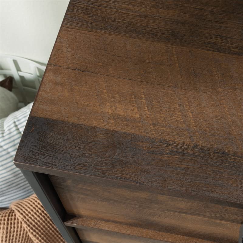 Sauder Briarbrook Engineered Wood/Metal 6-Drawer Dresser in Barrel Oak