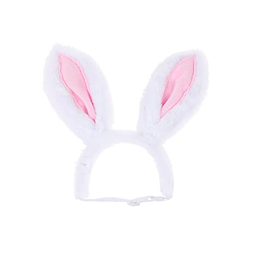 Yuyeran Christmas Pet Headband Fluffty Bunny Ears Headband Easter Party Puppy Headwear Supplies for Cat Dog (L)