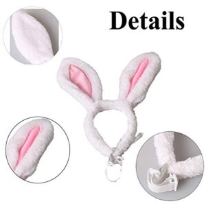 Yuyeran Christmas Pet Headband Fluffty Bunny Ears Headband Easter Party Puppy Headwear Supplies for Cat Dog (L)