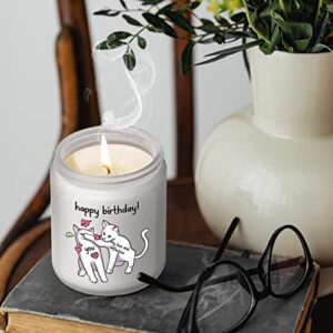 Cute Birthday Gifts for Women- Funny Cat Happy Birthday Candle Gift for Boyfriend, Girlfriend, Husband, Wife, Her or Him, Best Friend, Sister