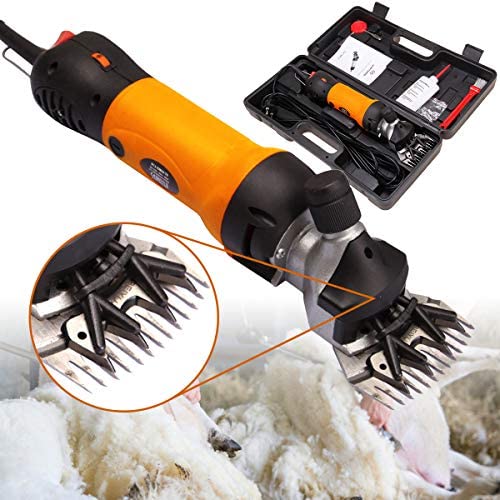 Xuanyue Used - Electric Professional Sheep Shears 380W Electric Farm Supplies Animal Grooming Shearing Clipper Sheep Goat Shears Electric Clippers, Farm Supplier (Orange)