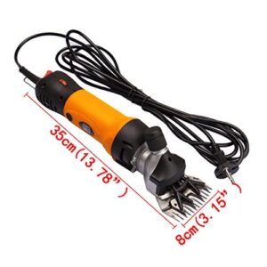 Xuanyue Used - Electric Professional Sheep Shears 380W Electric Farm Supplies Animal Grooming Shearing Clipper Sheep Goat Shears Electric Clippers, Farm Supplier (Orange)