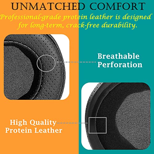 TaiZiChangQin K267 Ear Pads Ear Cushions Replacement Compatible with AKG K267 K167 K520 Headphone Upgrade Thicker Protein Leather Earpads