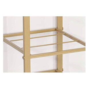 N/A Shoe Rack Multi-Layer Wrought Iron Simple Doorway Home Minimalist Creative Solid Wood Storage Rack Rack (Color : D)