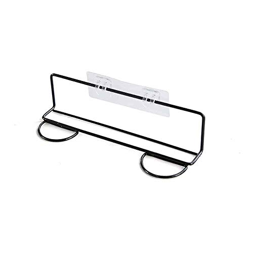 N/A Paste Wrought Iron Shoe Rack Bathroom Slippers Shelf Home Living Room Creative Shoe Hook Suction Wall-Mounted Shoe Rack