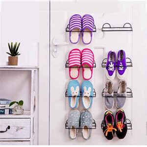 N/A Paste Wrought Iron Shoe Rack Bathroom Slippers Shelf Home Living Room Creative Shoe Hook Suction Wall-Mounted Shoe Rack