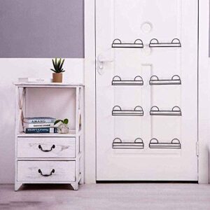 N/A Paste Wrought Iron Shoe Rack Bathroom Slippers Shelf Home Living Room Creative Shoe Hook Suction Wall-Mounted Shoe Rack