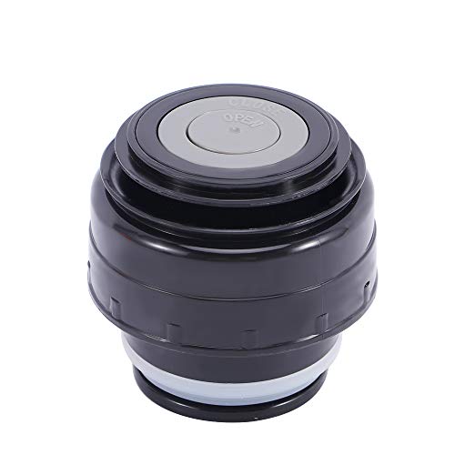 Travel Cup Vacuum Flask Lid Drinkware Mug, Universal Vacuum Flasks Lid Drinkware Thermose Accessories(5.2cm Black Grey)