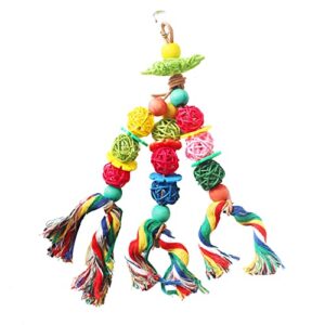 Johoxton Parrot Toys Bird Toys for Parrots Parakeet Toys Bird Toys Parrot Cage Accessories Parrot Toys for Large Birds Medium Parrots Conure Toys Budgie Toys Cockatiels Toys (Pattern 1)