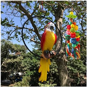 Johoxton Parrot Toys Bird Toys for Parrots Parakeet Toys Bird Toys Parrot Cage Accessories Parrot Toys for Large Birds Medium Parrots Conure Toys Budgie Toys Cockatiels Toys (Pattern 1)