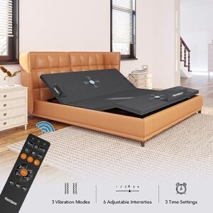 FLEXISPOT S6 Adjustable Bed Frame Base Queen, Quick Assembly, Massage, Zero Clearance, Whisper Quiet Durable Motor, Zero Gravity, Mattress Holder, Anti-Snore, Wireless, Best Gift for Family