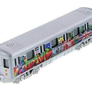 New York City Metro Subway with Latino Union Jack Graffiti 7" Diecast Model 1:100 Scale