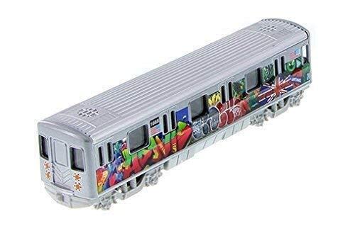 New York City Metro Subway with Latino Union Jack Graffiti 7" Diecast Model 1:100 Scale