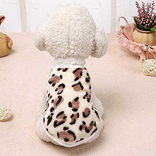 Small Dog Sweater Female Pet for Autumn Pet and Print Bust Dog Leopard Clothes Product Winter Pet Supplies