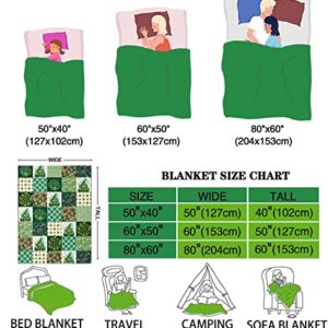 Abaysto Gnome Blanket St. Patrick's Day Blanket for Kids Super Soft Flannel Fleece Throw Blankets Lucky Clover Lightweight Cozy Warm Fuzzy Plush Microfiber Blankets for Couch Bed Sofa 40''x50''