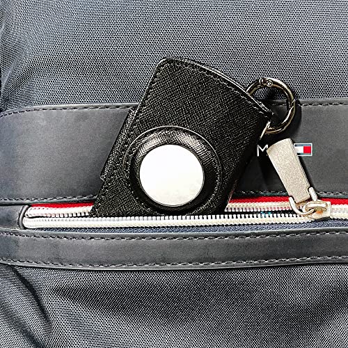 Key Organizer Cover Case for AirTag, CAXGEK Leather Bifold Key Organizer Holder Case for Apple AirTag. [Not Included AirTag]