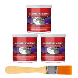 fractionk water-based metal rust remover, multi purpose anti-rust rust remover repair protect, car chassis rust converter, maintenance cleaning rust dissolver for car, with brush (3pcs)