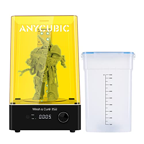 ANYCUBIC Wash Cure Machine Plus and Water Washable 3D Printer Resin (Black, 1000g)