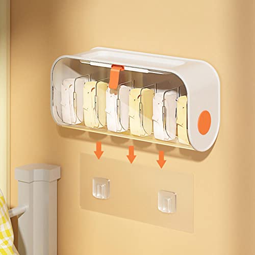 Wall-mounted underwear storage box drawer dorm wardrobe panties socks bra finishing storage artifact three-in-one wall mounted underwear storage wall mounted underwear socks storage box Plastic