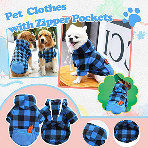 Pet Autumn and Winter Fleece Zipper Pocket Sweatshirt Soft Vest Outfit for Dogs Walking Travel Apparel Hoodies Cute Warm Pet Clothes