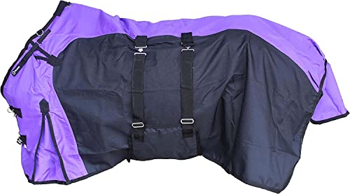 Epic Turnout Blanket 1200 Denier Purple and Black (74")