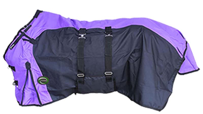 Epic Turnout Blanket 1200 Denier Purple and Black (74")