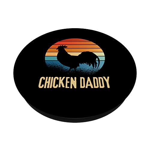 Chicken Daddy Shirt Funny Farm Life Gifts for Poultry Farmer PopSockets Swappable PopGrip