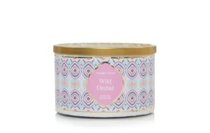yankee candle signature 3-wick tumbler candle (wild orchid)