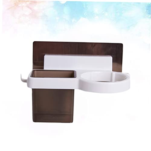 Cabilock Shelf Bracket 2pcs Accessories Hair Wall Styling Mount Bathroom Washroomwhite Free Product for Organizer Holder Tool Shelf Care Stand Bath Dryer Punch Supplies Mounted Storage Shelf Brackets