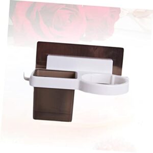 Cabilock Shelf Bracket 2pcs Accessories Hair Wall Styling Mount Bathroom Washroomwhite Free Product for Organizer Holder Tool Shelf Care Stand Bath Dryer Punch Supplies Mounted Storage Shelf Brackets