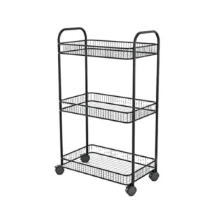 slnfxc cart rack living room storage rack bathroom kitchen floor rack with wheels (color : d, size : 76cm*40cm)