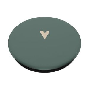 Beige / Sand / Tan Cute Heart Love Romantic Heart PopSockets Standard PopGrip