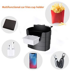 LRQSM Ultra-Durable French Fry Holder for Car – Sauce Combo Pack – Universal Burger Beverage Fast Food & More – Easy to use