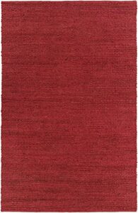 mark&day area rugs, 8x11 tyronza natural fiber cherry area rug, red carpet for living room, bedroom or kitchen (8' x 11')