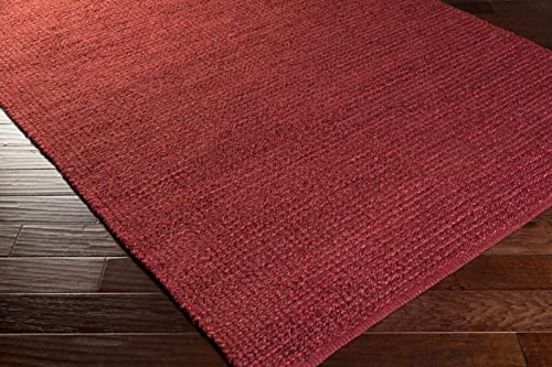 Mark&Day Area Rugs, 8x11 Tyronza Natural Fiber Cherry Area Rug, Red Carpet for Living Room, Bedroom or Kitchen (8' x 11')