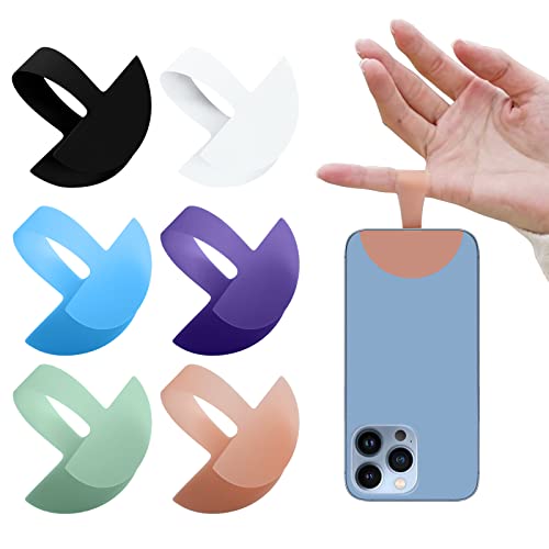 GENERAL ARMOR 6 Pcs Phone Grip,Phone Holder for Hand - Small, Light and Discreet Cell Phone Finger Holder, Phone Strap Compatable with iPhone, Galaxy, Smartphone, and Cell Phone (Mix)