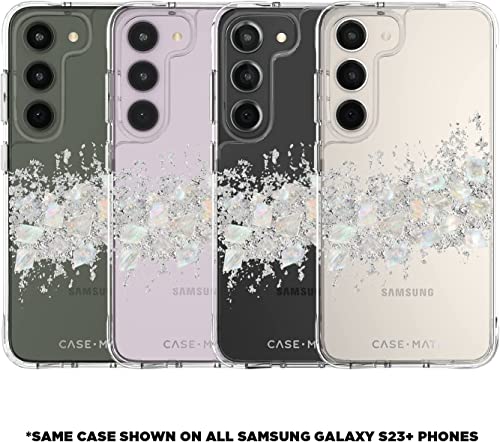 Case-Mate Samsung Galaxy S23 Plus Case [6.6"] [12FT Drop Protection] [Wireless Charging] Touch of Pearl Phone Case for Samsung Galaxy S23 Plus - Cute Sparkle Mother of Pearl Case w/Anti-Scratch Tech