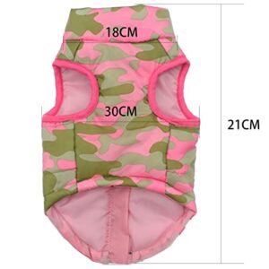 Dog Christmas Sweater Boy and Girl Fashion Winter Vest Pet Cloth Camouflage Pet Clothes for Dogs Medium Girls (X-Large, Pink)